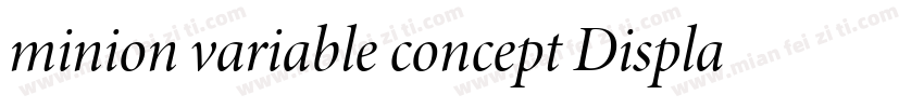 minion variable concept Display It字体转换